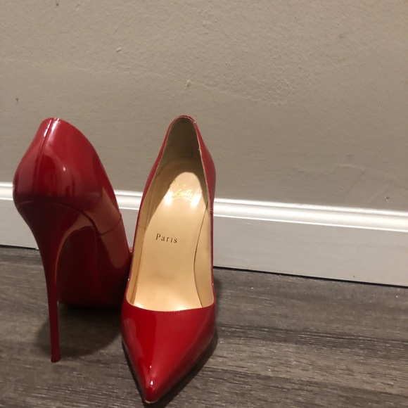 Red Patten Leather So Kate Louboutin Pump. - Picture 3 of 4